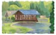 create a custom 2d environment or landscape illustration