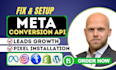 setup meta pixel capi business manager, meta conversion stape io, facebook pixel