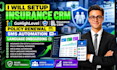 insurance crm gohighlevel policy renewal sms automation language onboarding