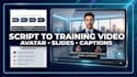 create ai elearning video training lessons, ai elearning video training courses
