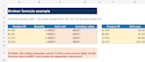 fix excel formula errors, lookups, and calculations