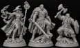 3d sculpt custom tabletop miniatures, fantasy characters, printable stl models