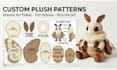 create custom plush toy sewing pattern stuffed animal pattern maker tech pack