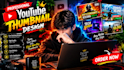 design amazing youtube thumbnail