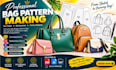 create professional bag pattern sewing pattern tech pack design