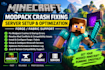 build custom minecraft modpacks, setup servers and fix forge fabric crashes