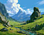 do fantasy landscape illustrations