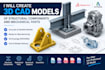 create 3d cad models of structural components and mechanical parts
