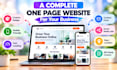 build a complete, mobile friendly landing page website