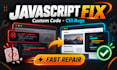 squarespace javascript fix, custom code, code injection, CSS bugs, script errors