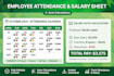 create professional excel billing sheet attendance sheet