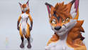 create custom furry vrchat avatar and 3d fursona model for quest and pc