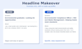 write your linkedin headline and about section