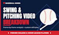 analyze your baseball swing or pitching video with a drill plan