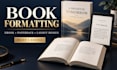 book formatting, ebook formatting, paperback formatting and layout design