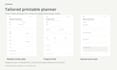 design three custom printable planner pages