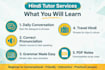 be your native hindi tutor for fluent
