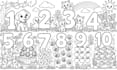 create custom number coloring book illustrations for children
