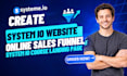 create system io website online sales funnel system io course landing page