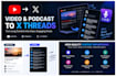 repurpose youtube and podcasts into engaging x threads