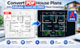 Convert pdf house plans into editable autocad dwg floor drawings by ...