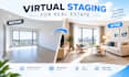 do virtual staging for real estate empty rooms