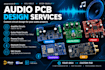 design audio pcb, amplifier, guitar pedal, preamp, bluetooth and dac circuits