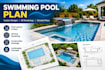 design swimming pool plans, 3d pool rendering and construction drawings