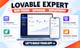 build or fix lovable ai website, lovable dev, saas mvp