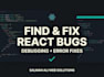 fix react js bugs and responsive UI issues