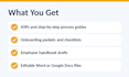 write your sops, onboarding packet and employee handbook