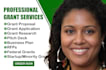 do grant writing, grant proposal, business plan, and grant application