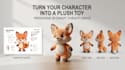 turn your character into a custom plush toy design