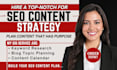 create an SEO content strategy with keyword research and blog topic planning