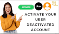 do uber reactivation, spark reactivation, ubereat reactivation