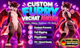 create furry vrchat avatar fursona with physbones rigging for pc quest unity