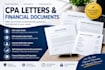 draft cpa letters income verification document comfort letter financial document