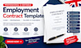 draft a professional UK employment contract template