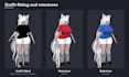 edit, fit clothes on and set up your vrchat avatar in unity