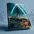 draw a realistic space sci fi book cover illustration