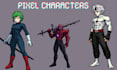 do 2d pixel art animation, pixel art sprite sheet, nsfw character animation