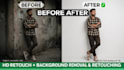 do professional photo editing and baground removal