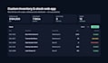 build a custom web application for inventory and stock management