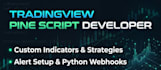 write custom pine script for tradingview indicators and alerts