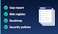 do an iso 27001 gap assessment and security policies