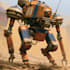 create a detailed mech and robot concept art