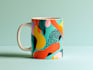 draw a custom coffee mug design