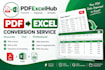 convert PDF to excel, word, or CSV accurately