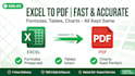 convert PDF to word, word to PDF, excel formatting in 2 hours