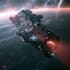 futuristic spaceship art and custom scifi spacecraft illustration